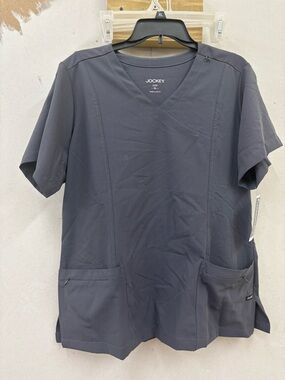 Jockey charcoal Gray scrub top size XL
